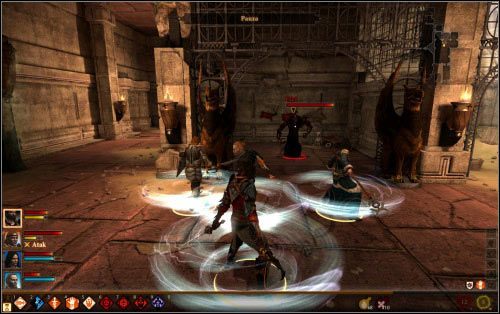 Przeciwnik z Twoją drużyną nie ma szans, ale po kilku pierwszych ciosach wezwie na pomoc sojuszników - Więzienie Koryfeusza - piętro Sashamiri | Dragon Age II Dziedzictwo - Dragon Age II: Dziedzictwo - poradnik do gry