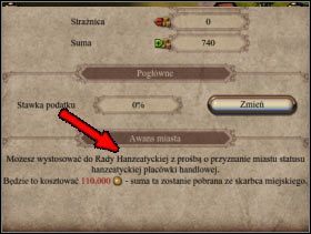 137 - Ulepszenie miasta do hanzeatyckiej placówki handlowej | Miasta, ich budowa i ulepszanie - Patrician IV - poradnik do gry