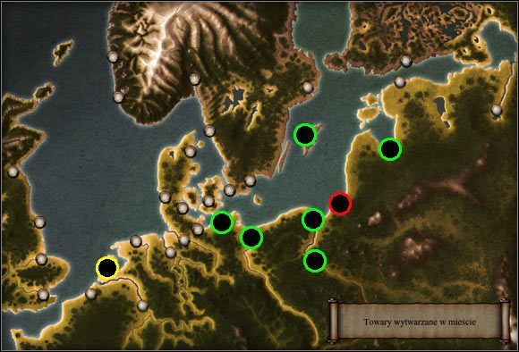 Sól jest produkowana w tężniach (przy użyciu drewna) - Towary (2) | Elementy gry w Patrician IV - Patrician IV - poradnik do gry