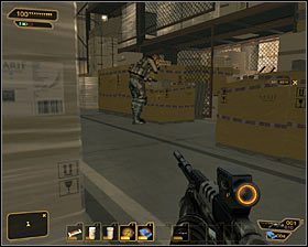 5 - (3) Wariant pokojowy - Dotarcie do windy | Deus Ex Bunt Ludzkości - Deus Ex: Bunt Ludzkości - Directors Cut - poradnik do gry