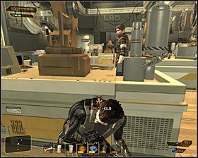 Możesz już przystąpić do eliminacji wrogów - (8) Wariant pokojowy - Zabezpieczenie drugiego laboratorium montażu - Deus Ex: Bunt Ludzkości - Directors Cut - poradnik do gry