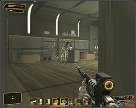 Powróć do głównego pomieszczenia i tym razem udaj się do południowego składziku (Storage Room 03) #1 - (8) Wariant pokojowy - Zabezpieczenie drugiego laboratorium montażu - Deus Ex: Bunt Ludzkości - Directors Cut - poradnik do gry