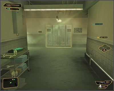 Nie musisz się tu skradać, bo masz pełne uprawnienia do zbadania kostnicy - (3) Dotarcie do kostnicy | Deus Ex Bunt Ludzkości - Deus Ex: Bunt Ludzkości - Directors Cut - poradnik do gry