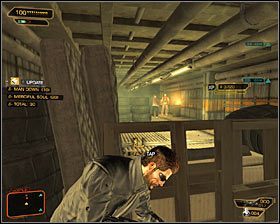 Jak zapewne zauważyłeś, za barykadą rozstawionych jest trzech przeciwników #1 - (1) Wariant pokojowy - Dotarcie w okolice anteny | Deus Ex Bunt Ludzkości - Deus Ex: Bunt Ludzkości - Directors Cut - poradnik do gry