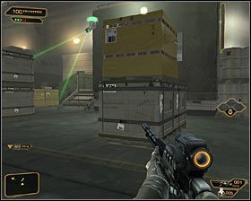 Możesz też wybrać się na północ, likwidując po drodze jednego wartownika #1 - (2) Dotarcie do pierwszej windy | Deus Ex Bunt Ludzkości - Deus Ex: Bunt Ludzkości - Directors Cut - poradnik do gry