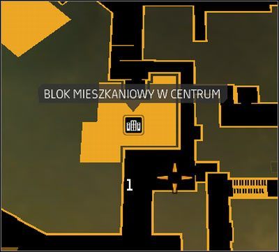 Oznaczenia na mapie: 1 - Zewnętrzna klatka schodowa prowadząca do siedziby Seurata - Przysługa za przysługę | Deus Ex Bunt Ludzkości - Deus Ex: Bunt Ludzkości - Directors Cut - poradnik do gry