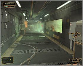 Po kilku chwilach powinieneś dotrzeć do zamkniętych drzwi #1 - (1) Zbadanie okolic miejsca startu | Deus Ex Bunt Ludzkości - Deus Ex: Bunt Ludzkości - Directors Cut - poradnik do gry