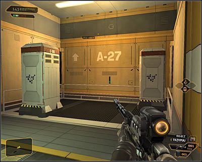 Prędzej czy później zmuszony zostaniesz do skorzystania z dużej windy - (6) Dotarcie do drugiej windy | Deus Ex Bunt Ludzkości - Deus Ex: Bunt Ludzkości - Directors Cut - poradnik do gry