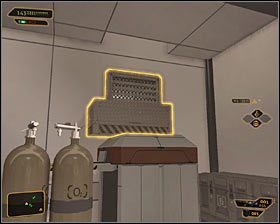 Jeżeli nie byłeś w stanie wcześniej zdobyć karty dostępu, to możesz teraz się za nią rozejrzeć - (7) Wariant pokojowy - Przeprawa przez laboratoria | Deus Ex Bunt Ludzkości - Deus Ex: Bunt Ludzkości - Directors Cut - poradnik do gry