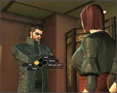 W trakcie rozmowy dowiesz się, że Mei Suen jest naciskana przez swojego pracodawcę żeby nabyła ulepszenia - Szemrany interes | Deus Ex Bunt Ludzkości - Deus Ex: Bunt Ludzkości - Directors Cut - poradnik do gry