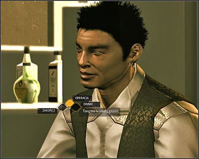 Tuż po rozpoczęciu rozmowy zapytaj Bobbyego o operację (powyższy screen) - Kredyt w barze | Deus Ex Bunt Ludzkości - Deus Ex: Bunt Ludzkości - Directors Cut - poradnik do gry