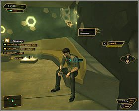 Po znalezieniu się w środku wybierz schody prowadzące na wyższe piętro #1, czyli do loży VIP-ów - Szanghajska sprawiedliwość | Deus Ex Bunt Ludzkości - Deus Ex: Bunt Ludzkości - Directors Cut - poradnik do gry