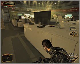 Jeżeli zależy Ci jedynie na szybkim i cichym przejściu przez tę lokację, to musiałbyś zbliżyć się do centralnego pomieszczenia na poziomie 3, czyli do studia telewizyjnego #1 - (3) Wariant pokojowy - Dotarcie do klatki schodowej na tyłach studia - Deus Ex: Bunt Ludzkości - Directors Cut - poradnik do gry