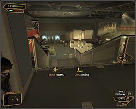 10 - (3) Wariant pokojowy - Dotarcie do klatki schodowej na tyłach studia - Deus Ex: Bunt Ludzkości - Directors Cut - poradnik do gry