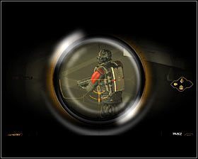 Do ogłuszenia powinno pozostać Ci już tylko dwóch wrogów okupujących wschodnią część studia telewizyjnego #1 - (3) Wariant pokojowy - Dotarcie do klatki schodowej na tyłach studia - Deus Ex: Bunt Ludzkości - Directors Cut - poradnik do gry