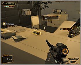 We wschodniej części poziomu 3 odnajdziesz niewielki składzik #1, wewnątrz którego znajduje się kilka interaktywnych szafek - (3) Wariant pokojowy - Dotarcie do klatki schodowej na tyłach studia - Deus Ex: Bunt Ludzkości - Directors Cut - poradnik do gry