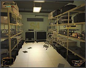 Na poziomie 4 jedynym godnym uwagi miejscem jest wielokrotnie wspominana już reżyserka #1 - (3) Wariant pokojowy - Dotarcie do klatki schodowej na tyłach studia - Deus Ex: Bunt Ludzkości - Directors Cut - poradnik do gry