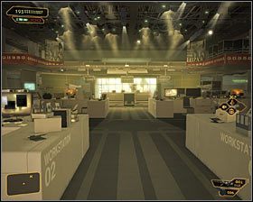 17 - (3) Wariant pokojowy - Dotarcie do klatki schodowej na tyłach studia - Deus Ex: Bunt Ludzkości - Directors Cut - poradnik do gry