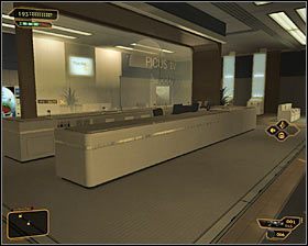 1 - (3) Wariant agresywny - Dotarcie do klatki schodowej na tyłach studia - Deus Ex: Bunt Ludzkości - Directors Cut - poradnik do gry