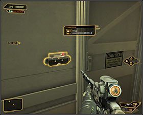 Możesz także zbadać południową część tego samego pomieszczenia magazynowego - (4) Wariant pokojowy - Dotarcie do kolejki linowej | Deus Ex Bunt Ludzkości - Deus Ex: Bunt Ludzkości - Directors Cut - poradnik do gry