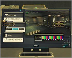 Po znalezieniu się w nowym pomieszczeniu zacznij od wejścia w interakcję z terminalem komputerowym #1 - (7) Wariant pokojowy - Dotarcie do klatki schodowej | Deus Ex Bunt Ludzkości - Deus Ex: Bunt Ludzkości - Directors Cut - poradnik do gry