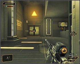 Możesz się teraz zachować na dwa sposoby - (7) Wariant pokojowy - Dotarcie do klatki schodowej | Deus Ex Bunt Ludzkości - Deus Ex: Bunt Ludzkości - Directors Cut - poradnik do gry