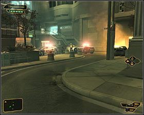 Niezależnie od tego czy spotkałeś się z Haasem czy też nie wyjdź z budynku Chirona - (1) Dotarcie do Centrum Kongresowego | Deus Ex Bunt Ludzkości - Deus Ex: Bunt Ludzkości - Directors Cut - poradnik do gry