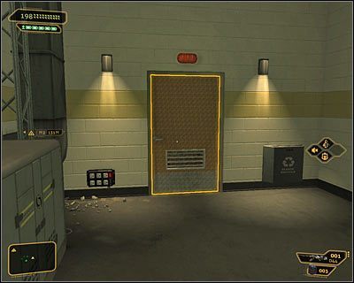 Zejdź na najniższy pierwszy poziom i skręć w lewo - (5) Wariant agresywny - Wyjście z Centrum Kongresowego | Deus Ex Bunt Ludzkości - Deus Ex: Bunt Ludzkości - Directors Cut - poradnik do gry