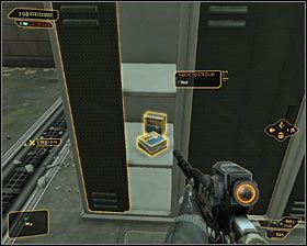 Po dotarciu na sam dół kucnij i przejdź przez niewielką dziurę #1 - (7) Zejście do kanałów | Deus Ex Bunt Ludzkości - Deus Ex: Bunt Ludzkości - Directors Cut - poradnik do gry