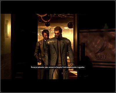 Spotkanie z Darrowem skończy się wraz z pojawieniem się Sarifa - (1) Dotarcie do biura Sarifa | Deus Ex Bunt Ludzkości - Deus Ex: Bunt Ludzkości - Directors Cut - poradnik do gry
