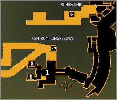 Oznaczenia na mapie: 1 - Miejsce spotkania Nicholasa - Obalić rząd | Deus Ex Bunt Ludzkości - Deus Ex: Bunt Ludzkości - Directors Cut - poradnik do gry