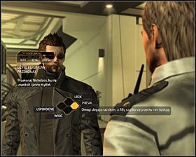 Jeżeli zgodziłeś się pomóc Nicholasowi, to gra pozwoli Ci kontynuować rozmowę - Obalić rząd | Deus Ex Bunt Ludzkości - Deus Ex: Bunt Ludzkości - Directors Cut - poradnik do gry