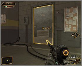 Jeżeli masz taką ochotę, to możesz oczywiście pozbyć się wspomnianego Żniwiarza #1, jak również pozostałych wrogów obecnych w tej okolicy - (5) Wariant pokojowy - Przejście przez kryjówkę Żniwiarzy | Bunt Ludzkości - Deus Ex: Bunt Ludzkości - Directors Cut - poradnik do gry