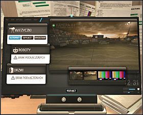Ostrożnie wejdź do budynku, badając ciało wartownika i odnajdując palmtopa - (4) Wariant pokojowy - Zabranie paczki z magazynu z narzędziami | Bunt Ludzkości - Deus Ex: Bunt Ludzkości - Directors Cut - poradnik do gry
