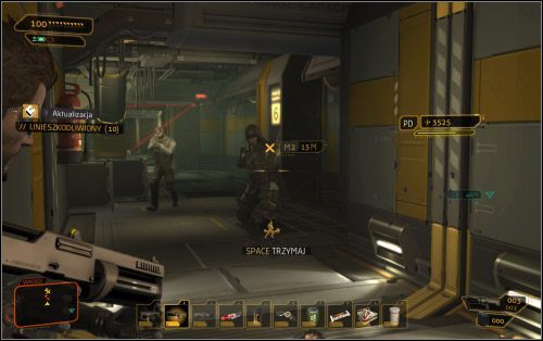 Z tego też względu musisz cofnąć się aż do sekcji administracyjnej, gdzie natkniesz się na nowych wrogów - (3) Wariant agresywny - Zdobądź oko Burkea | Deus Ex Bunt Ludzkości - Deus Ex: Bunt Ludzkości - Directors Cut - poradnik do gry