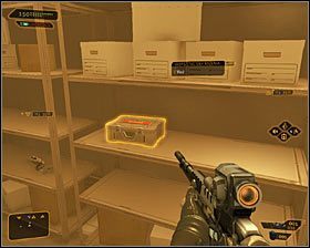 Dobrze byłoby korzystając z okazji poświęcić kilka chwil na zbadanie całego budynku ochrony - (2) Wyłączenie urządzenia zakłócającego | Deus Ex Bunt Ludzkości - Deus Ex: Bunt Ludzkości - Directors Cut - poradnik do gry