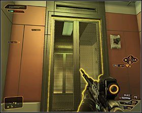 Po znalezieniu się w recepcji możesz podejść do tutejszego terminalu komputerowego #1 - (3) Wariant pokojowy - Odnalezienie Declana Faherty | Deus Ex Bunt Ludzkości - Deus Ex: Bunt Ludzkości - Directors Cut - poradnik do gry