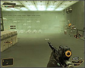 Kontynuuj przeprawę, docierając docelowo do nadającej się do zniszczenia ściany #1 - (3) Wariant pokojowy - Odnalezienie Declana Faherty | Deus Ex Bunt Ludzkości - Deus Ex: Bunt Ludzkości - Directors Cut - poradnik do gry