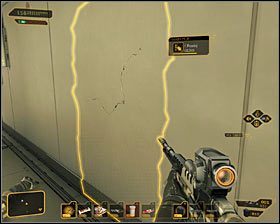 Obie opisane powyżej ścieżki prowadzą do pomieszczenia, w którym ukrywa się Taggart - (6) Wariant agresywny - Dotarcie do kryjówki Williama Taggarta - Deus Ex: Bunt Ludzkości - Directors Cut - poradnik do gry