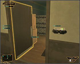 Skorzystaj z drabiny i następnie wyjdź po schodach na górę - Handlarze | Deus Ex Bunt Ludzkości - Deus Ex: Bunt Ludzkości - Directors Cut - poradnik do gry