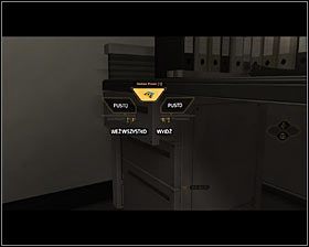 Po dotarciu do górnych balkoników udaj się do dwóch mniejszych pomieszczeń laboratoryjnych zlokalizowanych w południowej części tego piętra #1 i wejdź do pomieszczenia B-2 - Zestawy Praxis | Deus Ex Bunt Ludzkości - Deus Ex: Bunt Ludzkości - Directors Cut - poradnik do gry