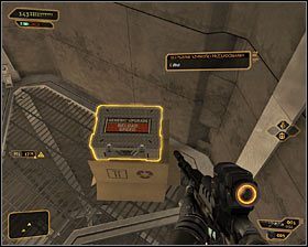 Przejdź przez szyb wentylacyjny, docierając do dużego pionowego szybu #1 - Upgradey broni | Deus Ex Bunt Ludzkości - Deus Ex: Bunt Ludzkości - Directors Cut - poradnik do gry