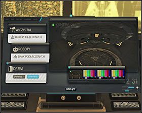 Każdy z trzech wspomnianych terminali komputerowych ma zabezpieczenie czwartego stopnia, ale możesz wpisywać hasła z odnalezionych wcześniej palmtopów #1 - (9) Pokonanie projektu Hyron | Deus Ex Bunt Ludzkości - Deus Ex: Bunt Ludzkości - Directors Cut - poradnik do gry