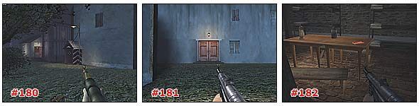 W piwnicy, na stoliku [#182] leżą plany czołgu Tiger - Misja 4: Część 3 | Medal of Honor Allied Assault - Medal of Honor: Allied Assault - poradnik do gry