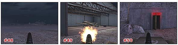 W końcu, jeśli uporasz się z wszystkimi dwunastoma celami, kierowca zatrzyma się przy oświetlonym na czerwono budynku [#50] - Misja 1: Część 4 | Medal of Honor Allied Assault - Medal of Honor: Allied Assault - poradnik do gry