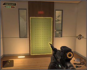 Pomieszczenie Archive A3 #1 jest z kolei ogólnodostępne, ale skrywa terminal komputerowy z zabezpieczeniem trzeciego stopnia - (1) wariant pokojowy- Przeprawa przez biura - Wejście do smoczego legowiska - Deus Ex Bunt Ludzkości - poradnik akt II - Hengsha