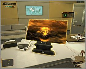 Na początek proponuję zbadać niewielkie pomieszczenie na siódmym poziomie, które jest najbardziej wysunięte na południe #1 - (1) Dotarcie do pokoju 404 - Twarzą w twarz z Elizą Cassan - Deus Ex Bunt Ludzkości - poradnik akt III - Kanada, Detroit 2