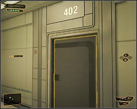 10 - (1) Dotarcie do pokoju 404 - Twarzą w twarz z Elizą Cassan - Deus Ex Bunt Ludzkości - poradnik akt III - Kanada, Detroit 2