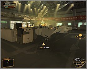 3 - (3) Wariant pokojowy- Dotarcie do klatki schodowej na tyłach studia - Twarzą w twarz z Elizą Cassan - Deus Ex Bunt Ludzkości - poradnik akt III - Kanada, Detroit 2