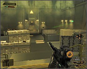 1 - (6) Wariant pokojowy- Dotarcie do głównego obszaru piwnicy - Twarzą w twarz z Elizą Cassan - Deus Ex Bunt Ludzkości - poradnik akt III - Kanada, Detroit 2